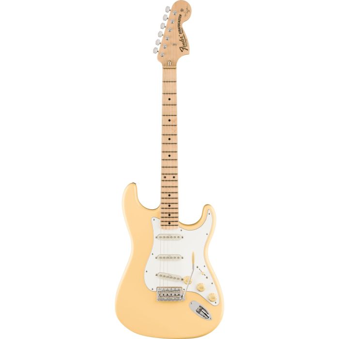 Yngwie Malmsteen Scalloped mp vintage white con custodia Fender Stratocaster main product photo