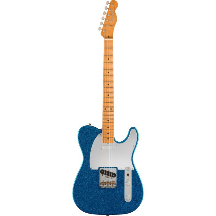 Fender J Mascis Telecaster mn bottle rocket blue flake con borsa main product photo