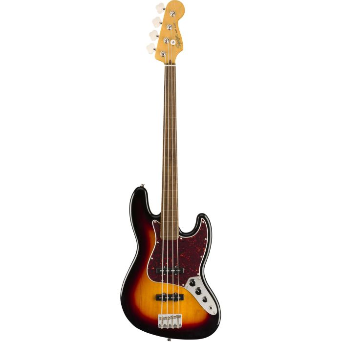 Basso Elettrico Fretless Fender Squier Classic Vibe 60s Jazz sunburst main product photo