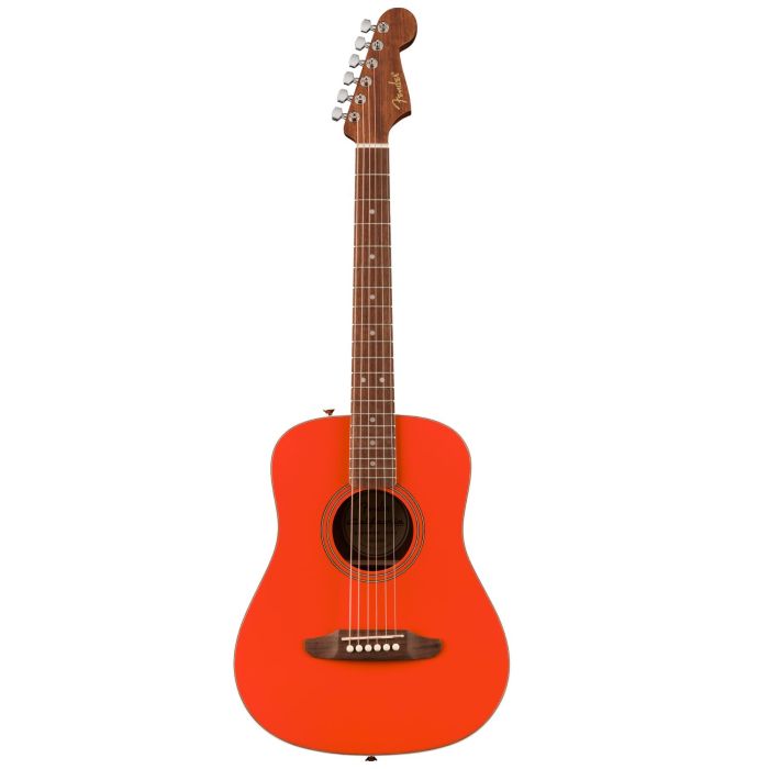 Fender California Standard Redondo Mini With Bag Spruce Top Fiesta Red main product photo