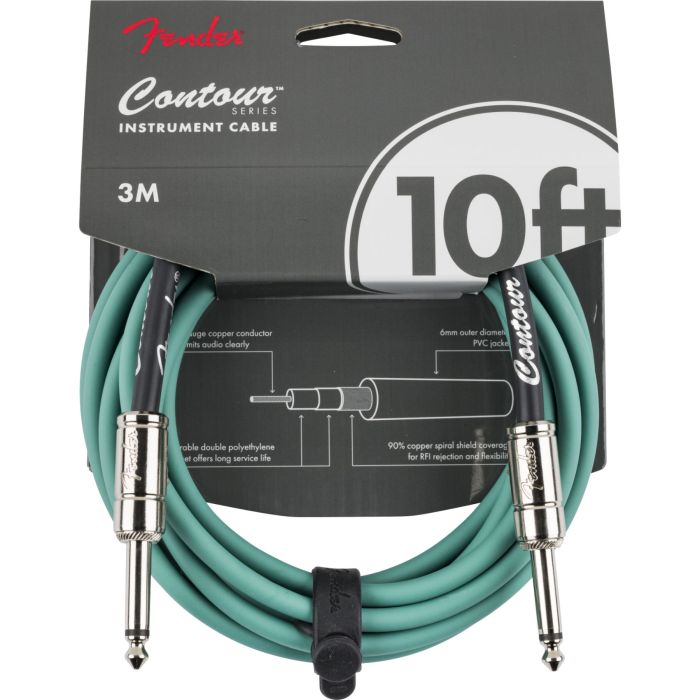 Fender Contour sherwood green Cavo jack/jack 3 mt main product photo