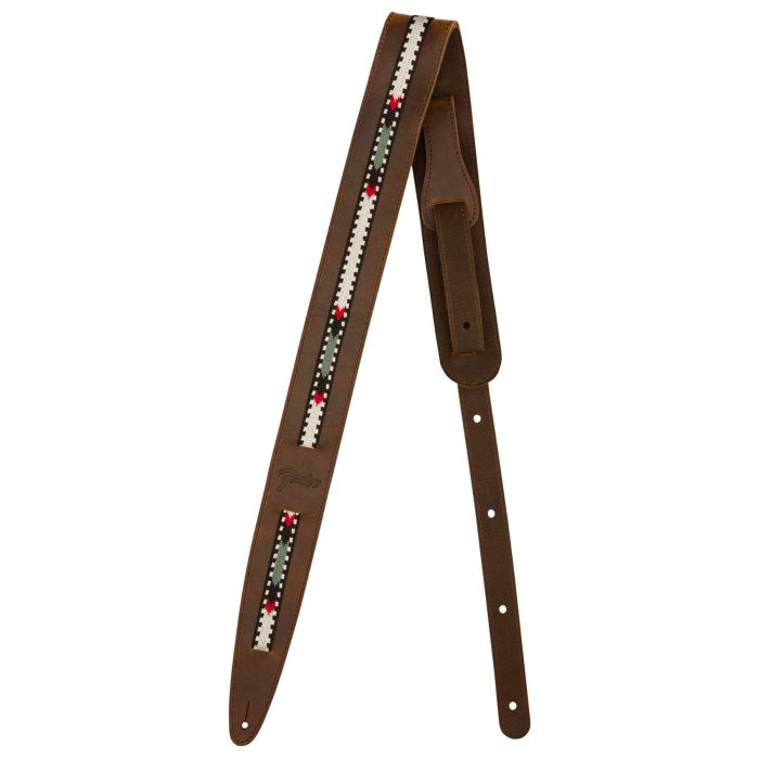 Fender Paramount Acoustic leather Guitar Strap Brown main product photo
