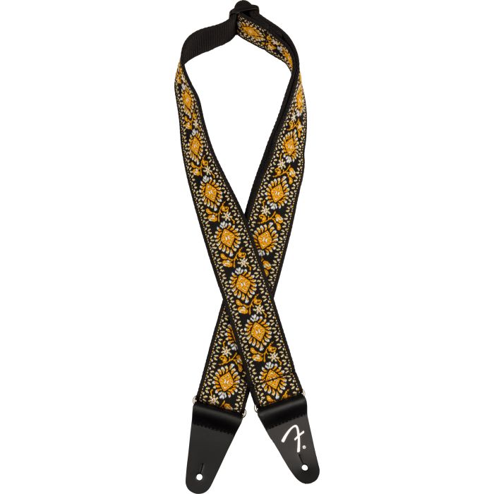 Fender Pasadena Guitar Strap Woven 5cm yellow Lotus main product photo