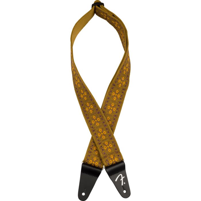Fender Pasadena Guitar Strap Woven 5cm lattice tan main product photo