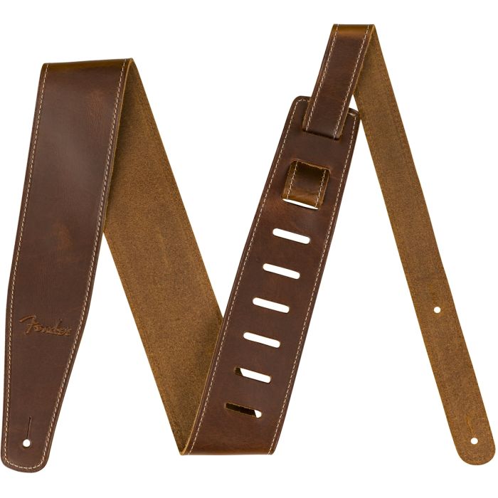 Fender Broken-in Leather tan strap main product photo