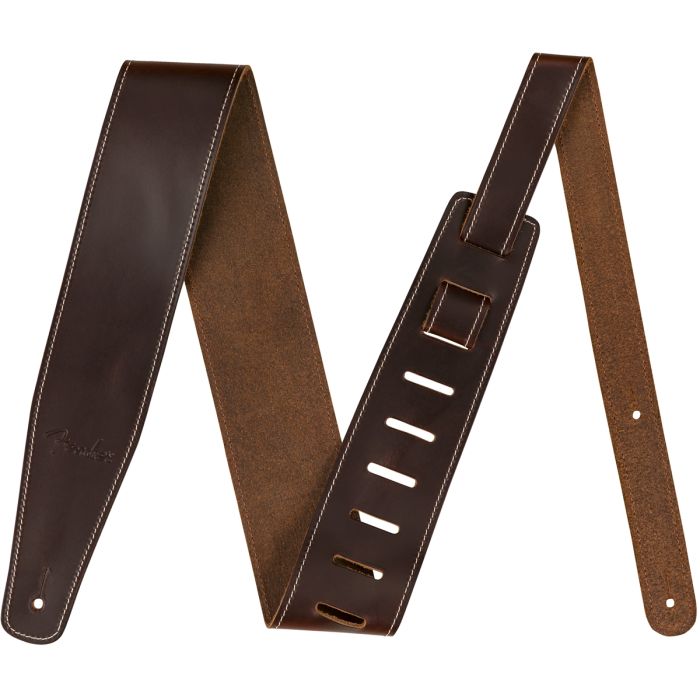 Fender Broken-in Leather brown strap main product photo