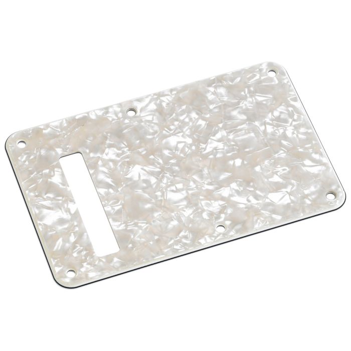 Fender Cover posteriore tremolo Stratocaster Back Plate white moto 4-Ply main product photo