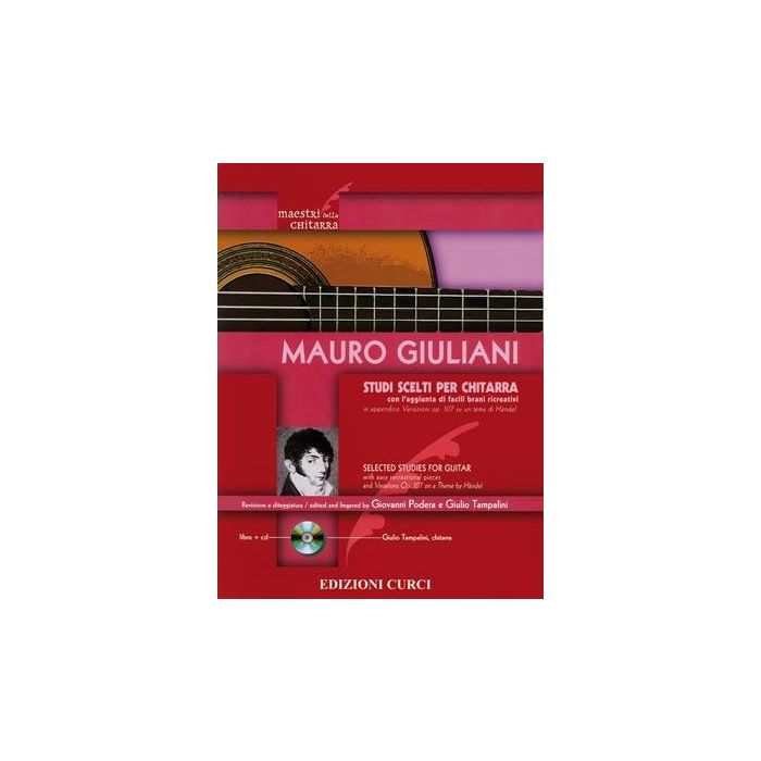 N.Giuliani Studi per Chitarra con l'aggiunta di facili brani ricreativi Variazioni op. 107 main product photo