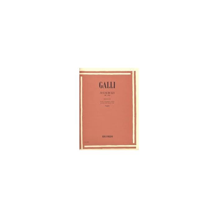 R.Galli 30 Esercizi Op.100 main product photo