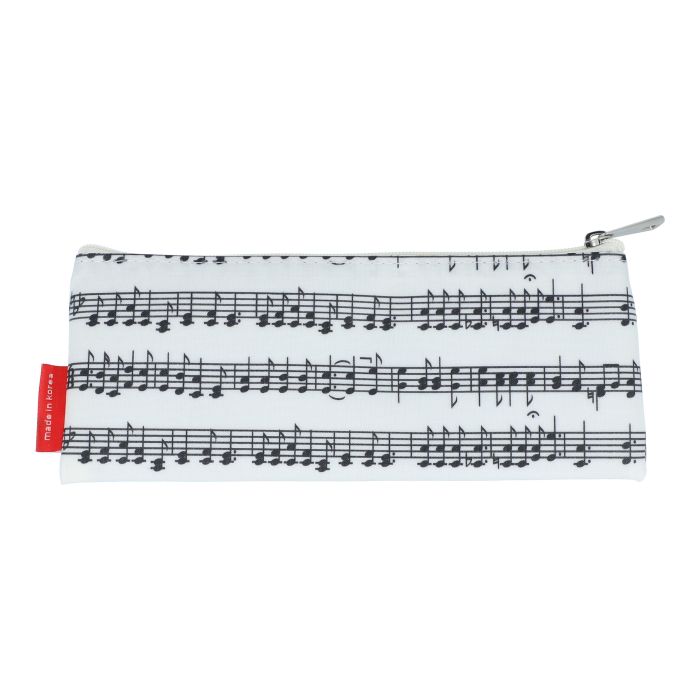 Astuccio Musikboutique bianco con pentagramma nero main product photo