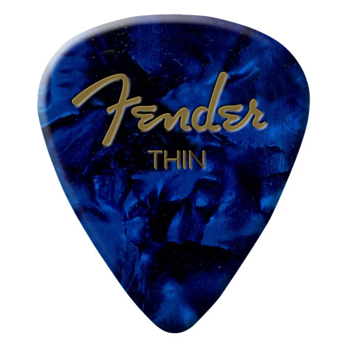 Fender 351 shape Premium Thin Blue Moto 12pz Blister plettri main product photo