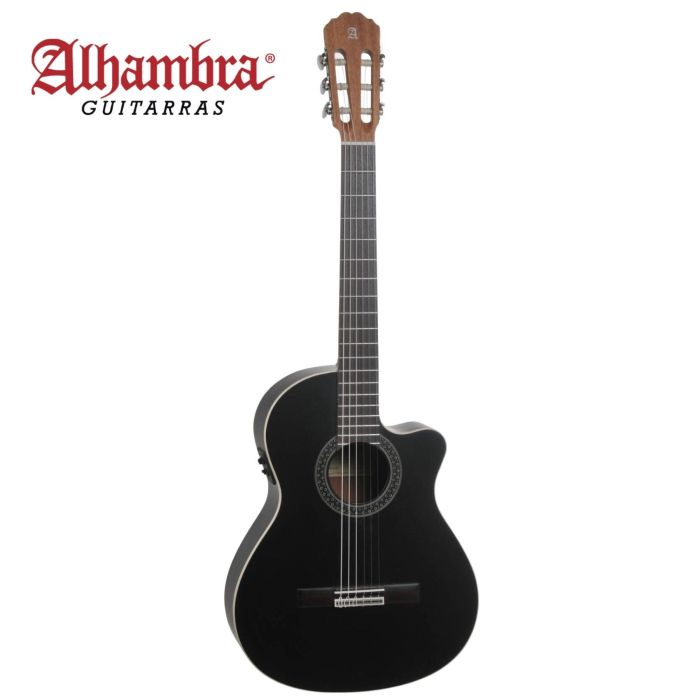 Chitarra Classica Elettrificata Alhambra 1C Black SCW satinata main product photo
