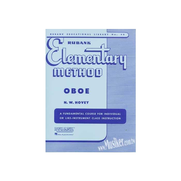 Hovey Elementary Method Oboe main product photo