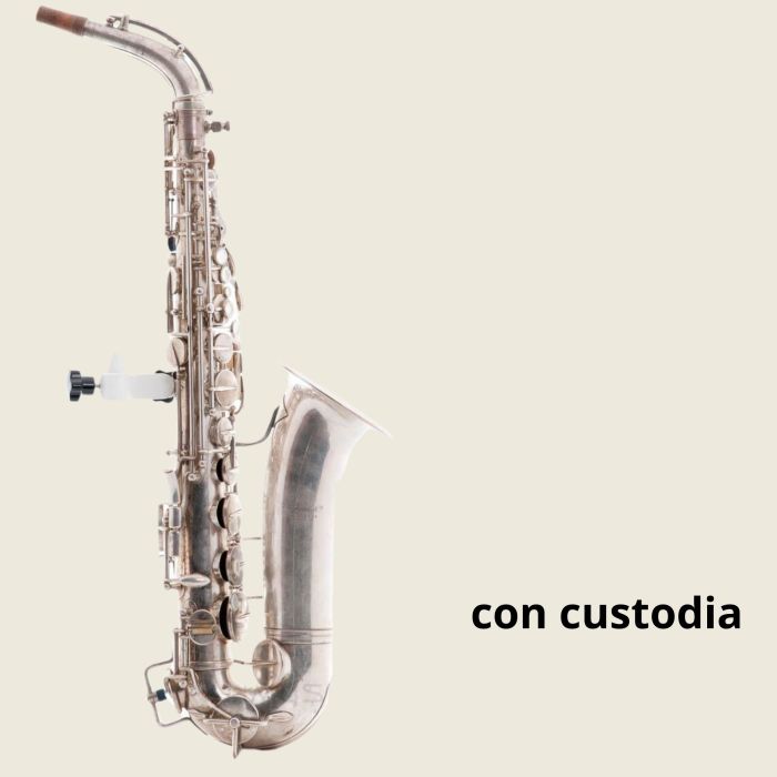 SAX ALTO BEAUNIER PARIS ARGENTATO CON CUSTODIA USATO main product photo