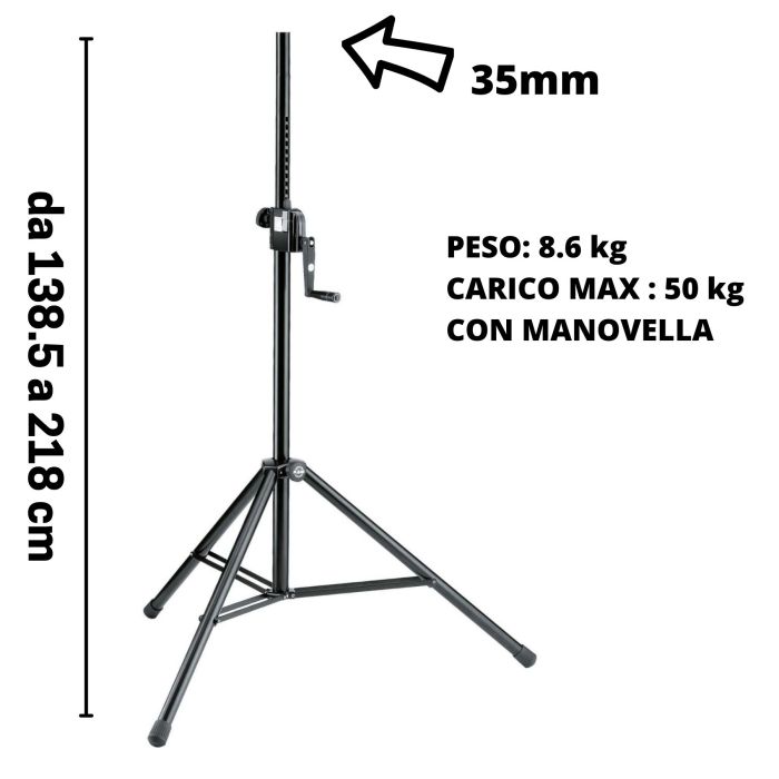 Supporto Casse K&M 21300 con manovella main product photo