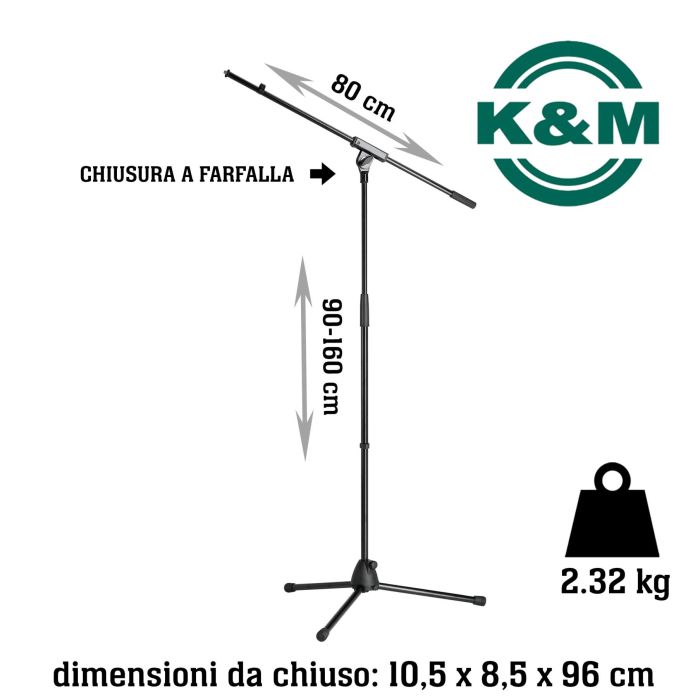 Asta Microfono giraffa K&M 27105-300-55 main product photo