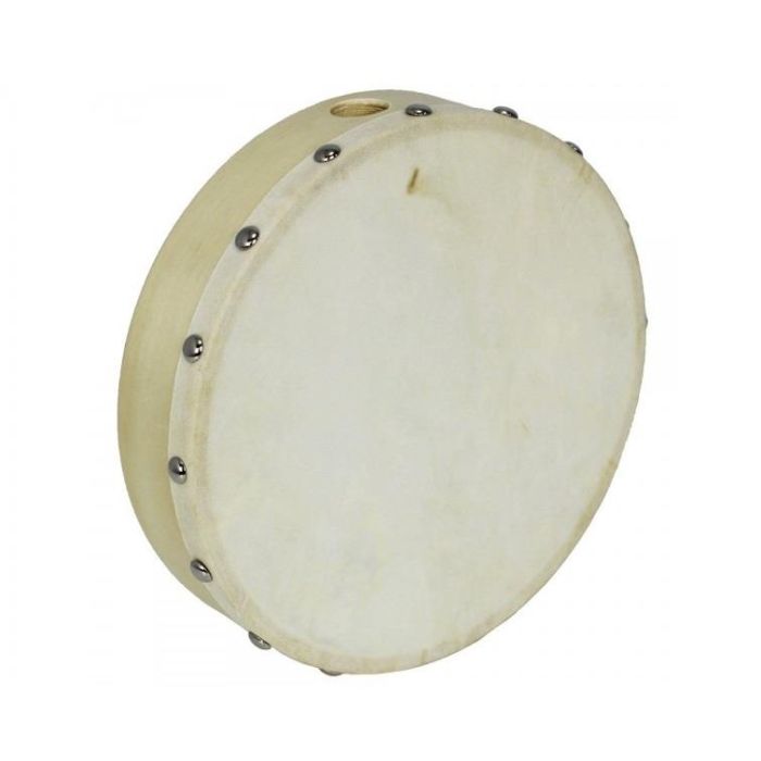Tamburello Croson 25cm pelle naturale con battente S221 main product photo