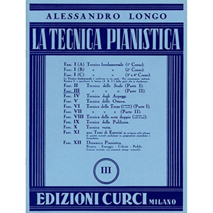Longo Tecnica Pianistica 3 main product photo