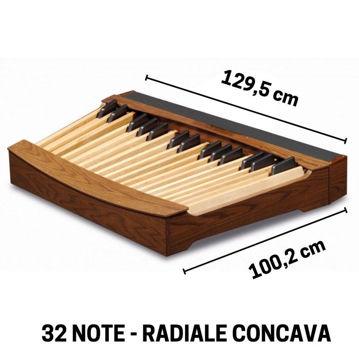 Viscount Pedaliera Midi Radiale Concava 32 Note main product photo