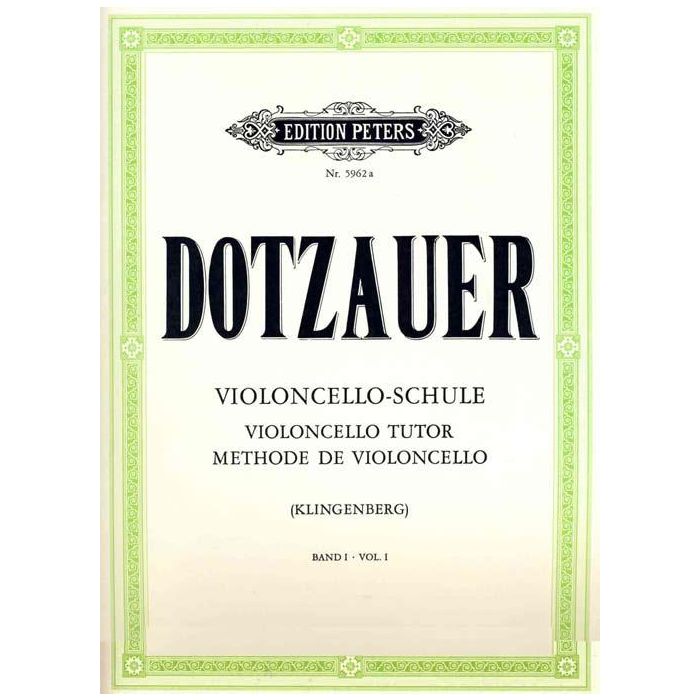 Dotzauer Metodo Violoncello Tutor Vol.I main product photo