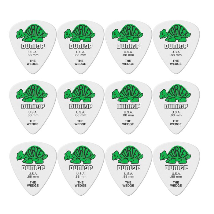 Blister plettri Dunlop 424P.88 Tortex wedge 12pz 88mm main product photo