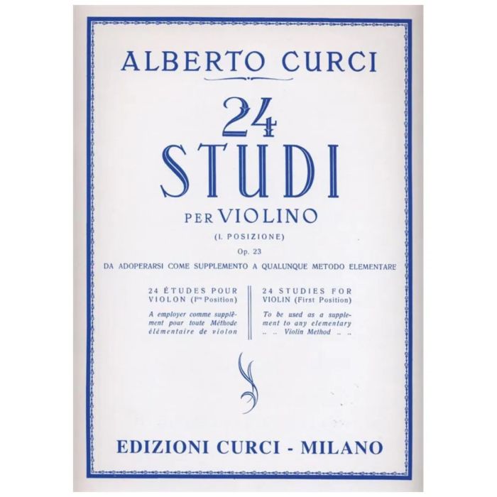 A.Curci 24 Studi per violino in prima posizione Op.23 main product photo