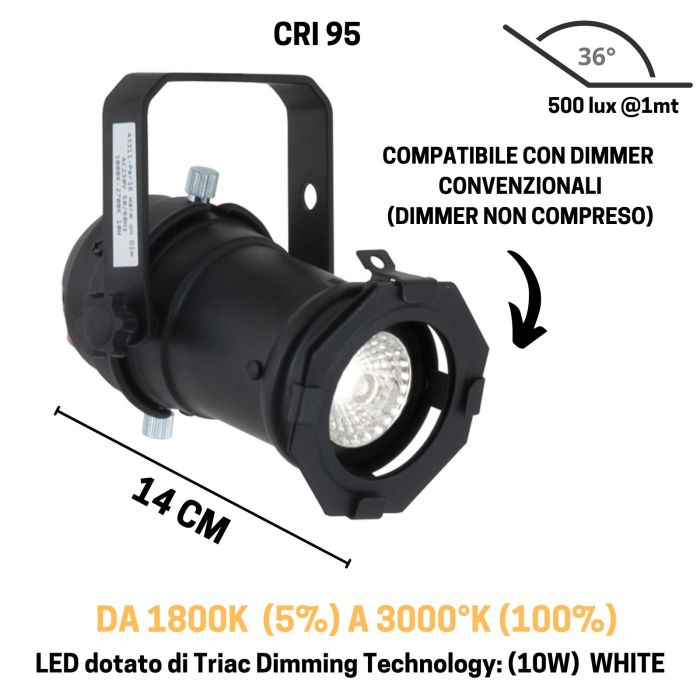 Showtec PAR 16 warm on dim main product photo
