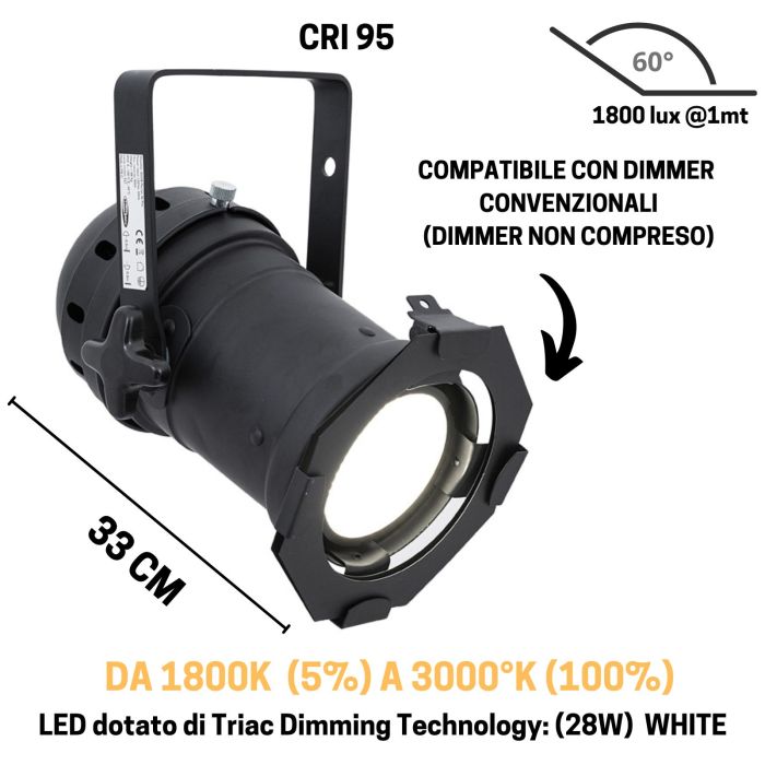 Showtec PAR 46 warm on dim main product photo
