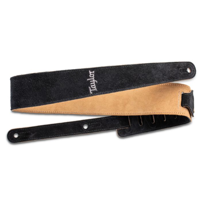 Tracolla chitarra Taylor strap Embroidered Suede Black 2,5 main product photo