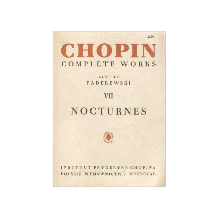 F.Chopin VII Nocturnes Editor Paderewski main product photo