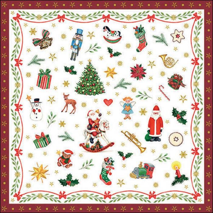 Tovaglioli Natale Musikboutique 33cm main product photo