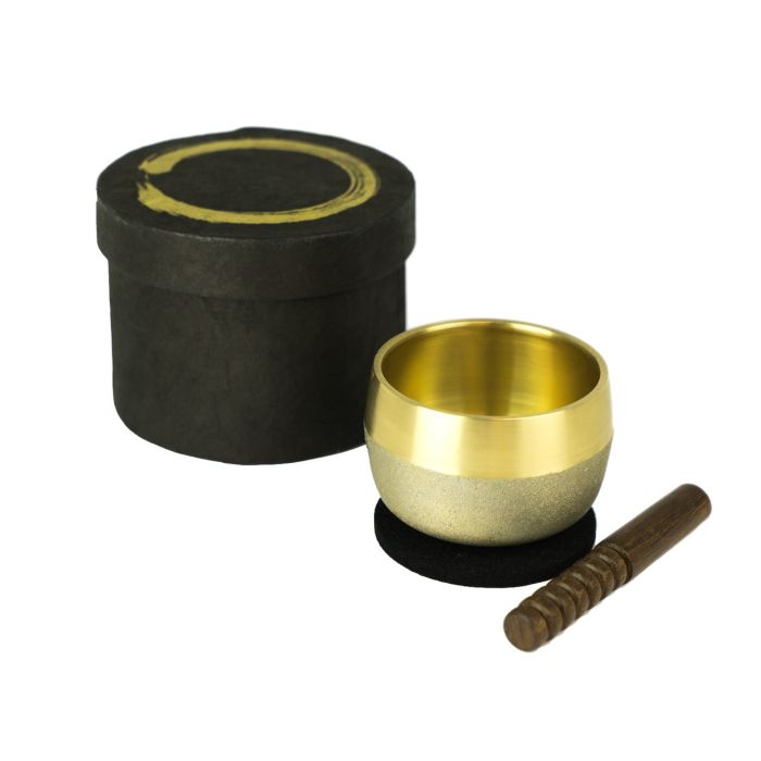 Campana Klangschalen 6,5cm stile giapponese con battente e cuscino main product photo
