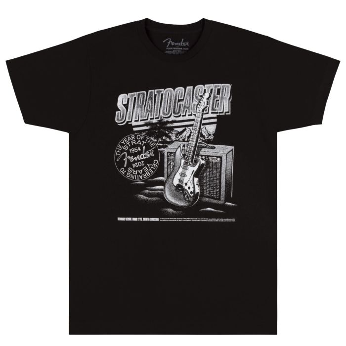 T-Shirt Fender Stratocaster 70th Anniversary Tee Black S main product photo