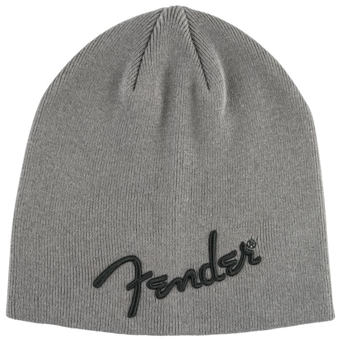 Fender logo Beanie charcoal heather gray Cuffia main product photo