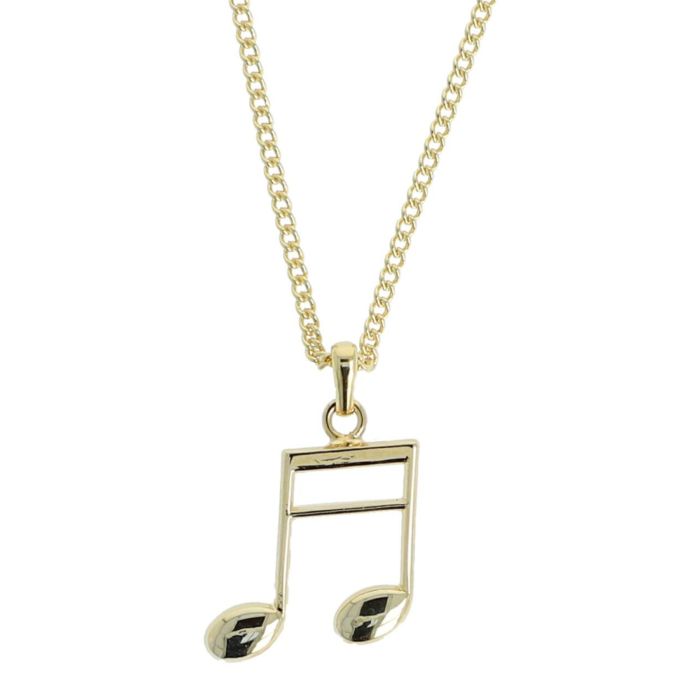 Collana Musikboutique con pendente semicroma dorata main product photo
