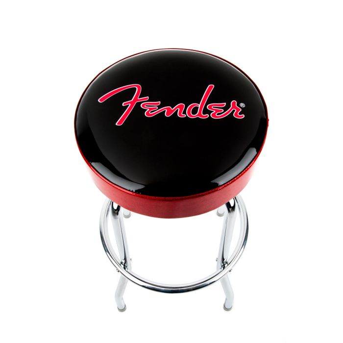 Fender Red Sparkle Logo Barstool 30" main product photo