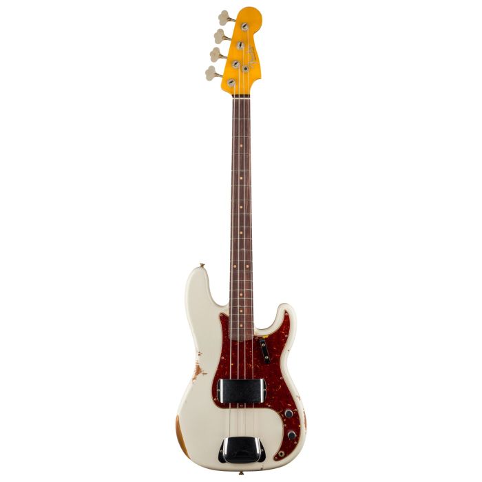 Basso Elettrico Fender 1960 Precision Relic super faded aged olympic white con custodia main product photo