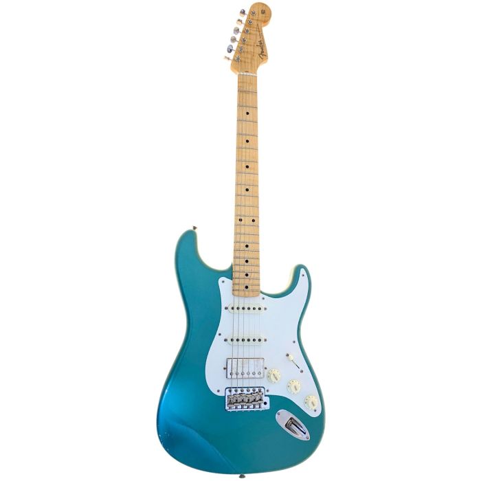 Fender Custom Shop Stratocaster '56 Chitarra Elettrica HSS MN sherwood green metallic custodia main product photo