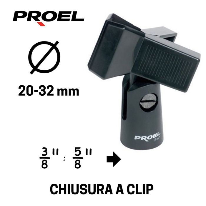 Supporto Microfono Proel APM30 Ø 20/32mm main product photo