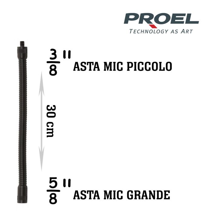 Tubo Flessibile Proel in metallo m 3/8" f 5/8" main product photo