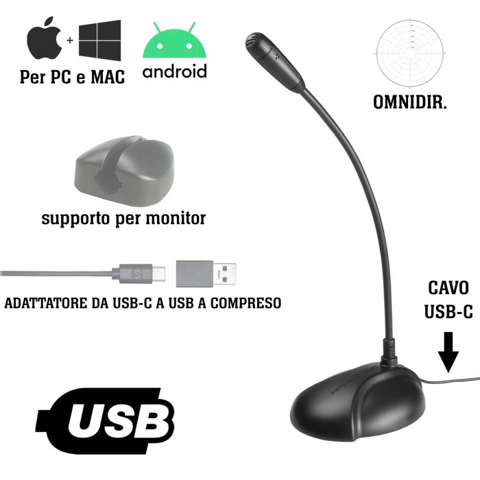 Audio-Technica ATR4750-USB con base main product photo