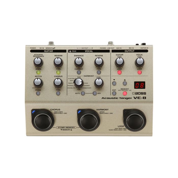 Multieffetto Pedale Voce chitarra Boss VE8 main product photo