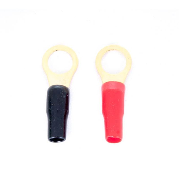 Capicorda ad anello diametro foro 9 mm rosso/nero isolati cad. main product photo