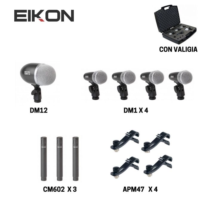 Eikon DMH8XL 8 microfoni con custodia main product photo