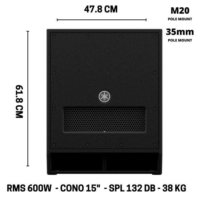 Yamaha DXS15 MKII Subwoofer main product photo