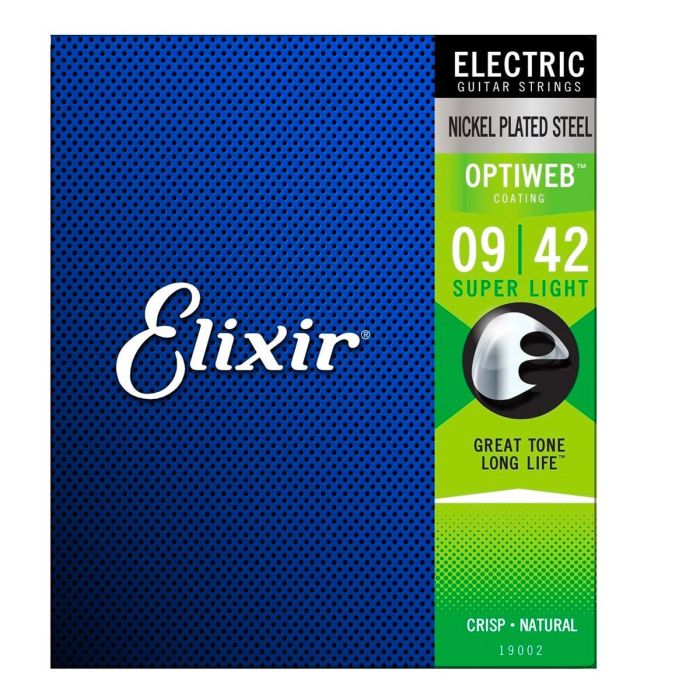 Corde Elettrica Elixir 19002 Optiweb Nickel super light 9-42 main product photo