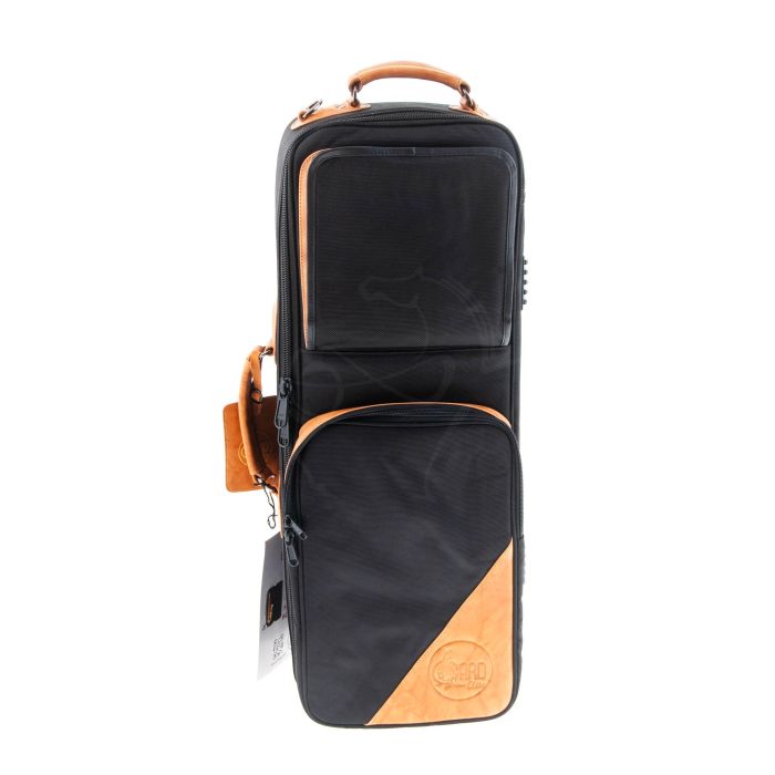 Borsa Sax Alto Gard Elite 104-ECSK tessuto nero e pelle marrone rettangolare main product photo