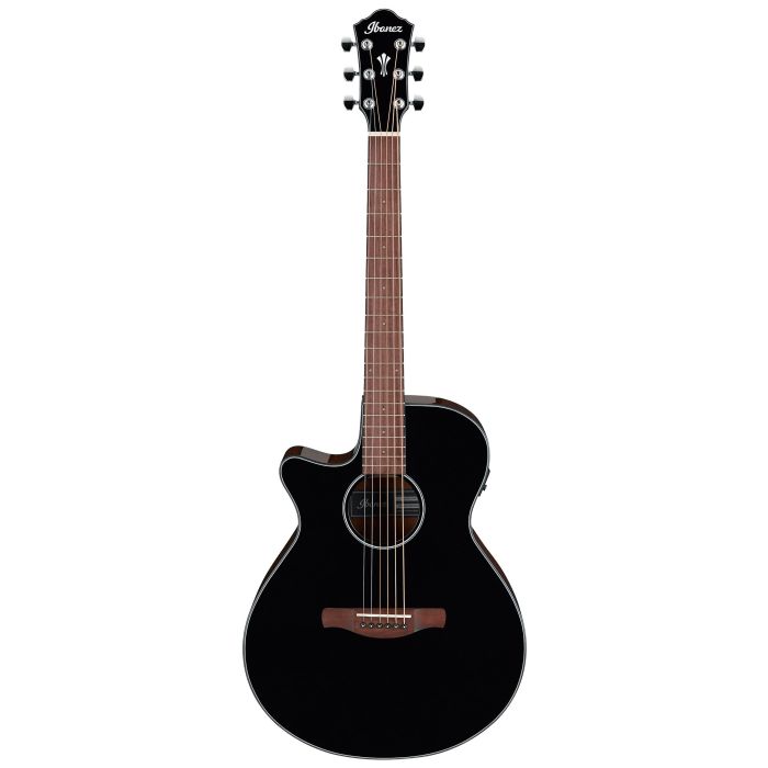 Chitarra Acustica mancina Elettrificata Ibanez AEG50L-BKH black high gloss main product photo