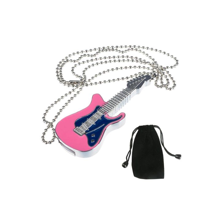 Chiavetta usb 32gb Maxinda metallo chitarra rosa main product photo