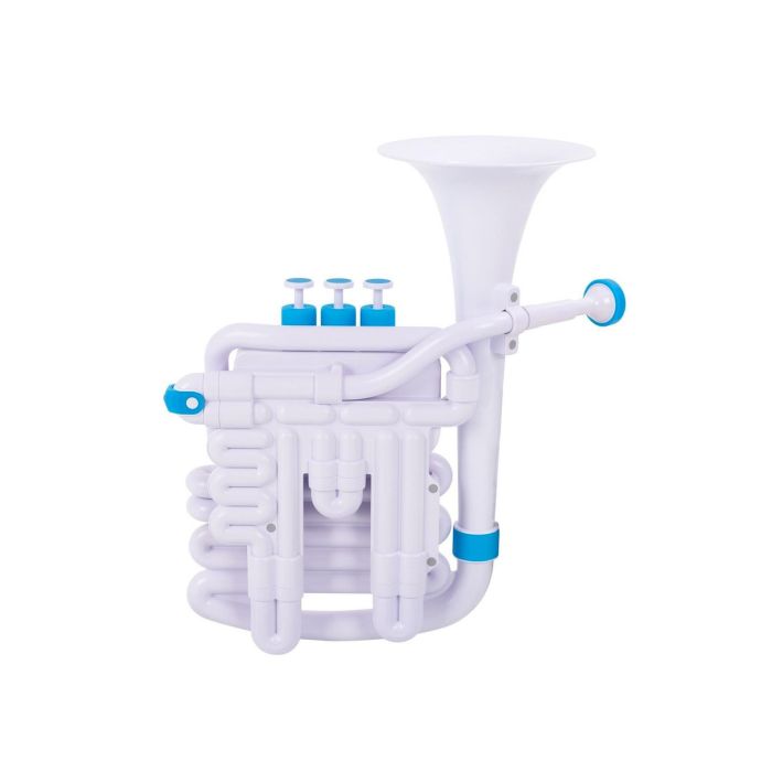 Corno e Eufonio Sib Nuvo jHorn corpo in abs bianco blu con custodia main product photo